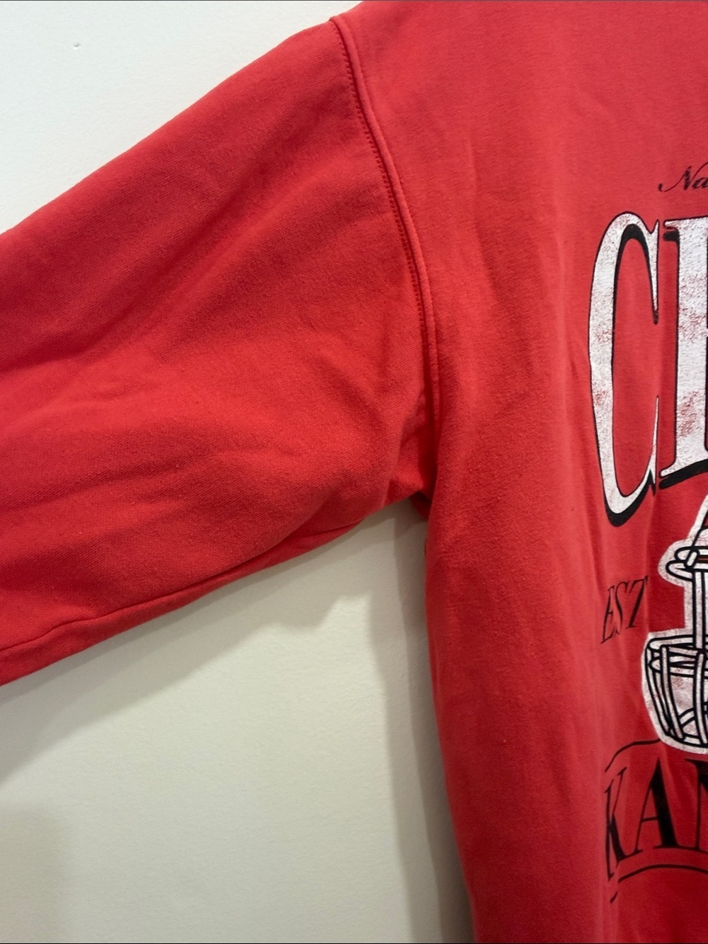 NFL Red Kansas City Chiefs Graphic Crewneck Sweatshirt - Picture 5 of 8